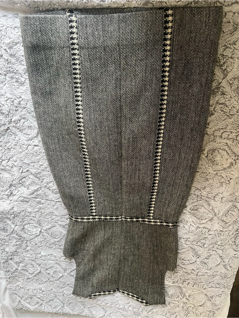 Tory Burch Gray Tweed Sheath Dress with Contrast Trim